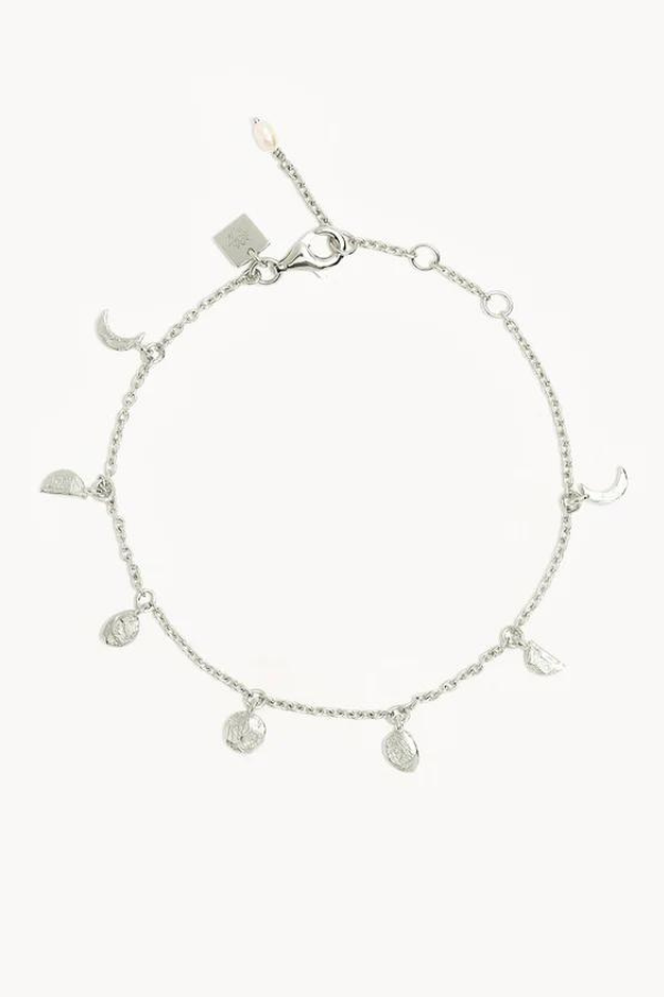 By Charlotte | Lunar Phases Bracelet - Silver