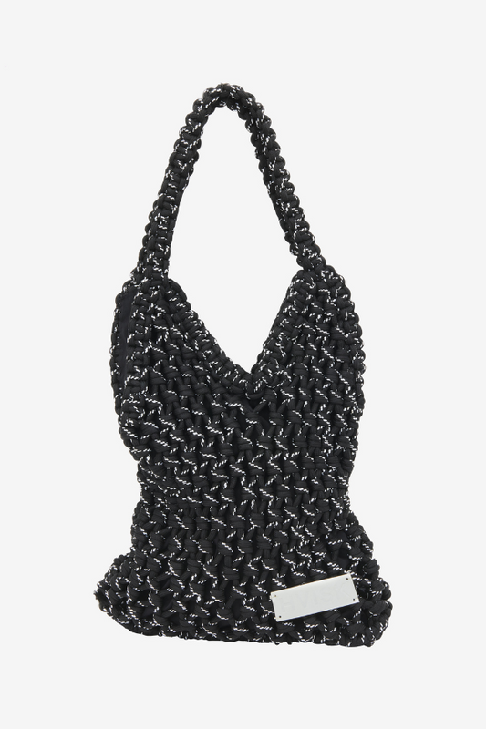 HVISK | Mesh String Bag - Black Font