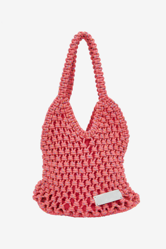 HVISK | Mesh String Bag - Shocking Pink