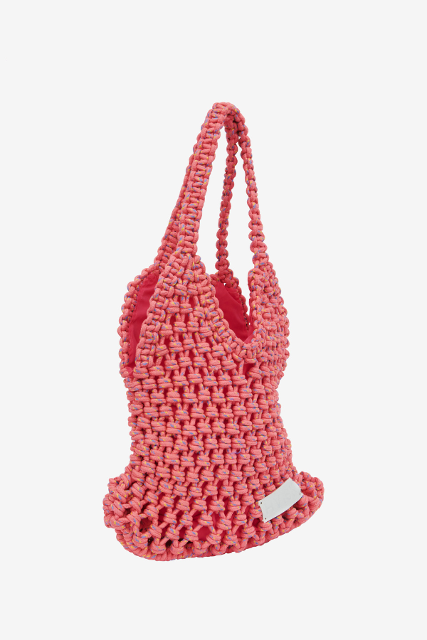 HVISK | Mesh String Bag - Shocking Pink