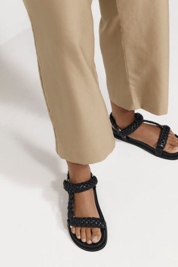 La Tribe | Elke Braided Sandal - Black