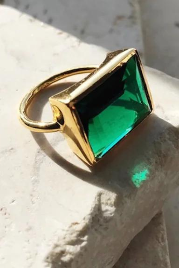 Shyla London | Lenny Ring - Emerald