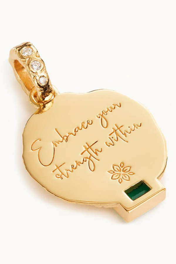 By Charlotte | Embrace Your Strength Annex Necklace Pendant - Gold