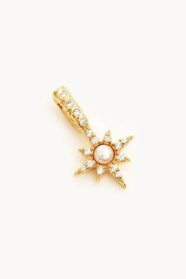 By Charlotte | Dancing In Starlight Pearl Pendant - Gold
