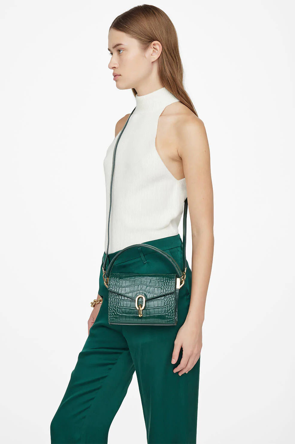 Anine Bing | Mini Colette Bag - Emerald Green