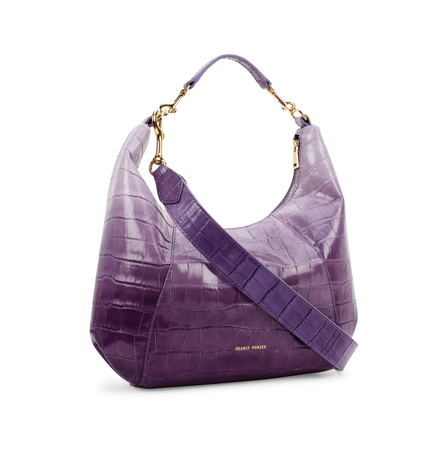 Deadly Ponies | Mr Sling Midi Croc - Amethyst