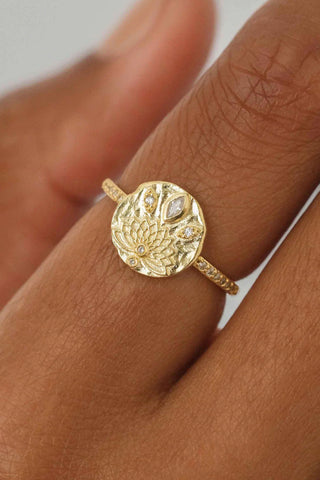 By Charlotte | Eye of Intuition Ring - Gold