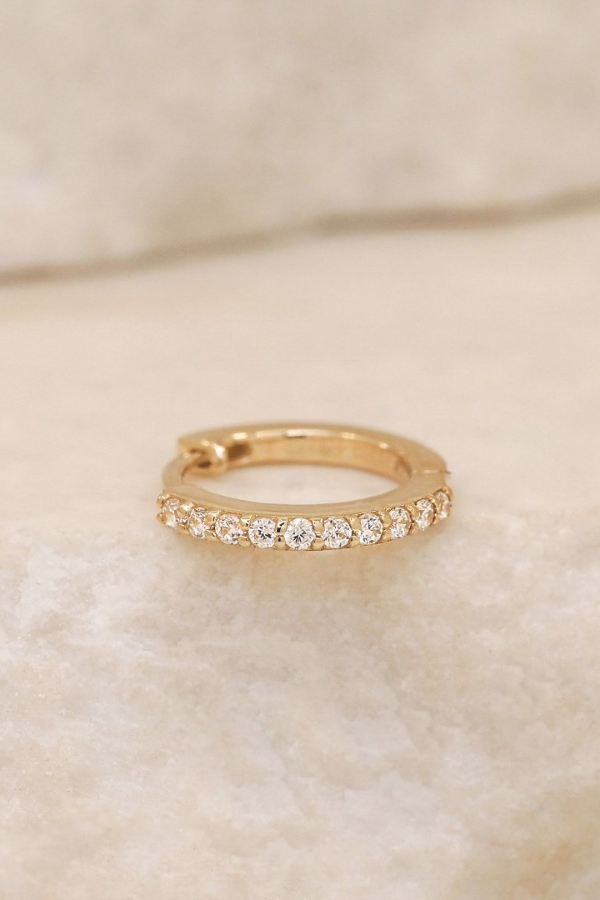 By Charlotte | 14k Gold Diamond Celestial Sleeper - Single