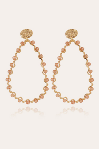 Gas Bijoux | Oaxaca Pampille Earrings - Gold/Blue